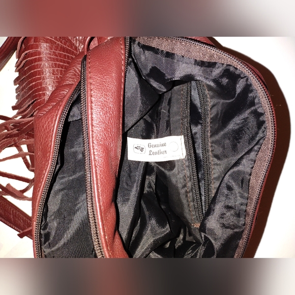 Leather Hobo Tassel Purse - Picture 6 of 8